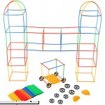 Play22 Building Toys for Kids 400 Set Straws and Connector + Wheels Colorful and Strong Kids Construction Toys with Special Connectors Great Gift Building Blocks for Boys and Girls Original  B076QJ2Q8Q